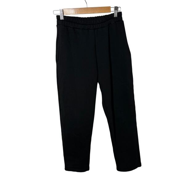 Tonle Jersey Knit Tapered Trouser Pants Elastic Waist Side Pockets Black Size XS - Picture 1 of 7